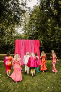 Kleurrijke bruiloft, styling DIY