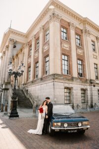 Stadhuis Groningen, trouwen. Fotoshoot Groningen Anouk Wubs